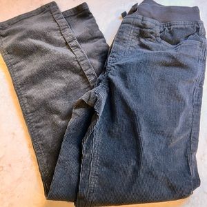 Hanna Andersson Boy’s  gray corduroy pants size 140.